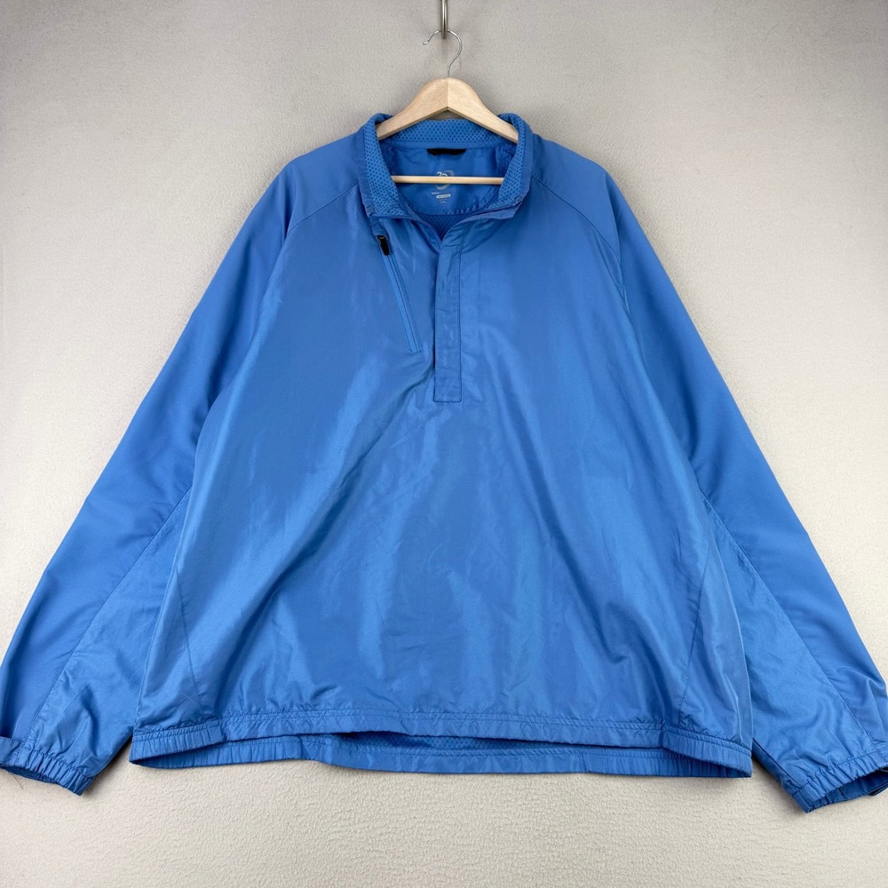 Zero Restriction Tour Series 1/4 Zip Pullover Mens XXL Blue Golf Windbreaker